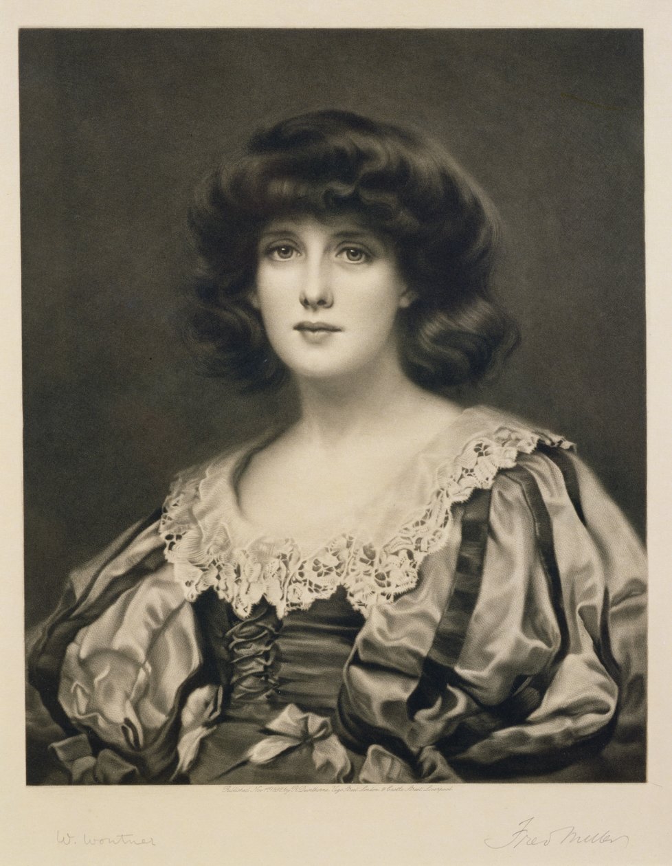 Lorna Doone, gravado pelo bar de Fred Miller (fl.1886-1915). por Robert Dunthorne, 1892 (mezzotint) de William Clark Wontner