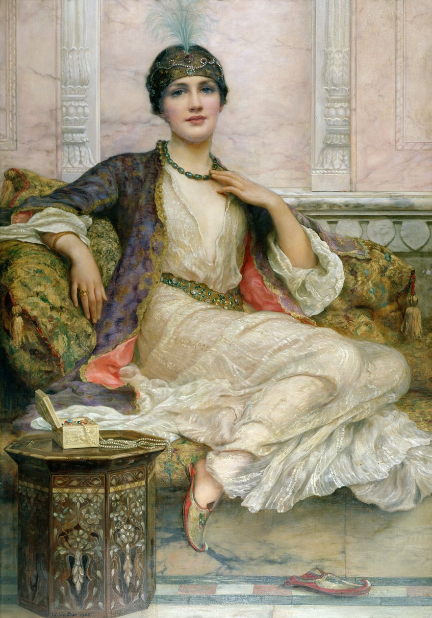 O colar de jade, 1908 de William Clark Wontner