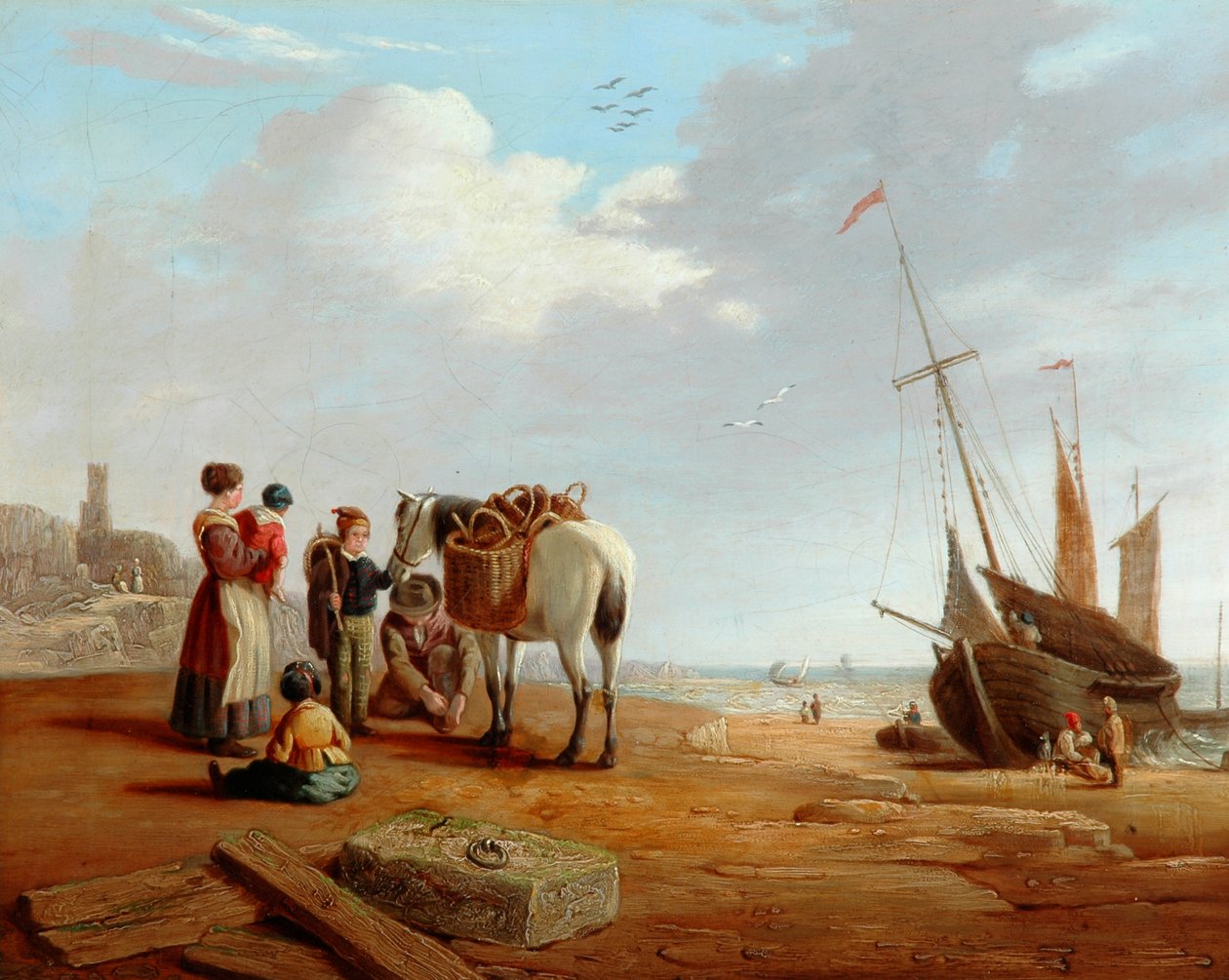 Cena da costa italiana de Clarkson Frederick Stanfield