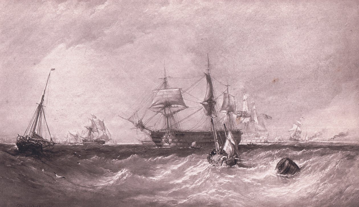 Homens de guerra em Portsmouth de Clarkson Frederick Stanfield