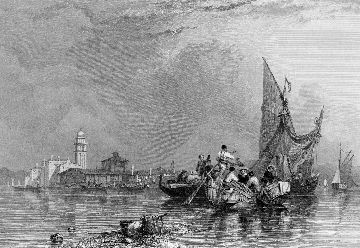 Murano, gravado por Robert Wallis, 1836 de Clarkson Frederick Stanfield