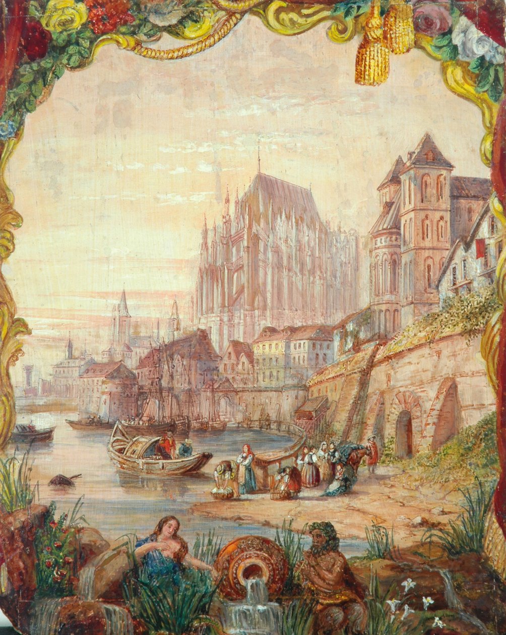 Cena do rio, 1855 de Clarkson Frederick Stanfield