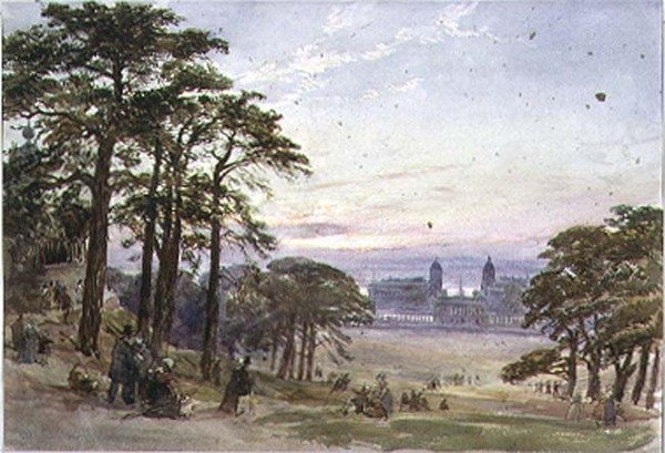 Greenwich Hospital do Observatório, século 19 de William Collingwood