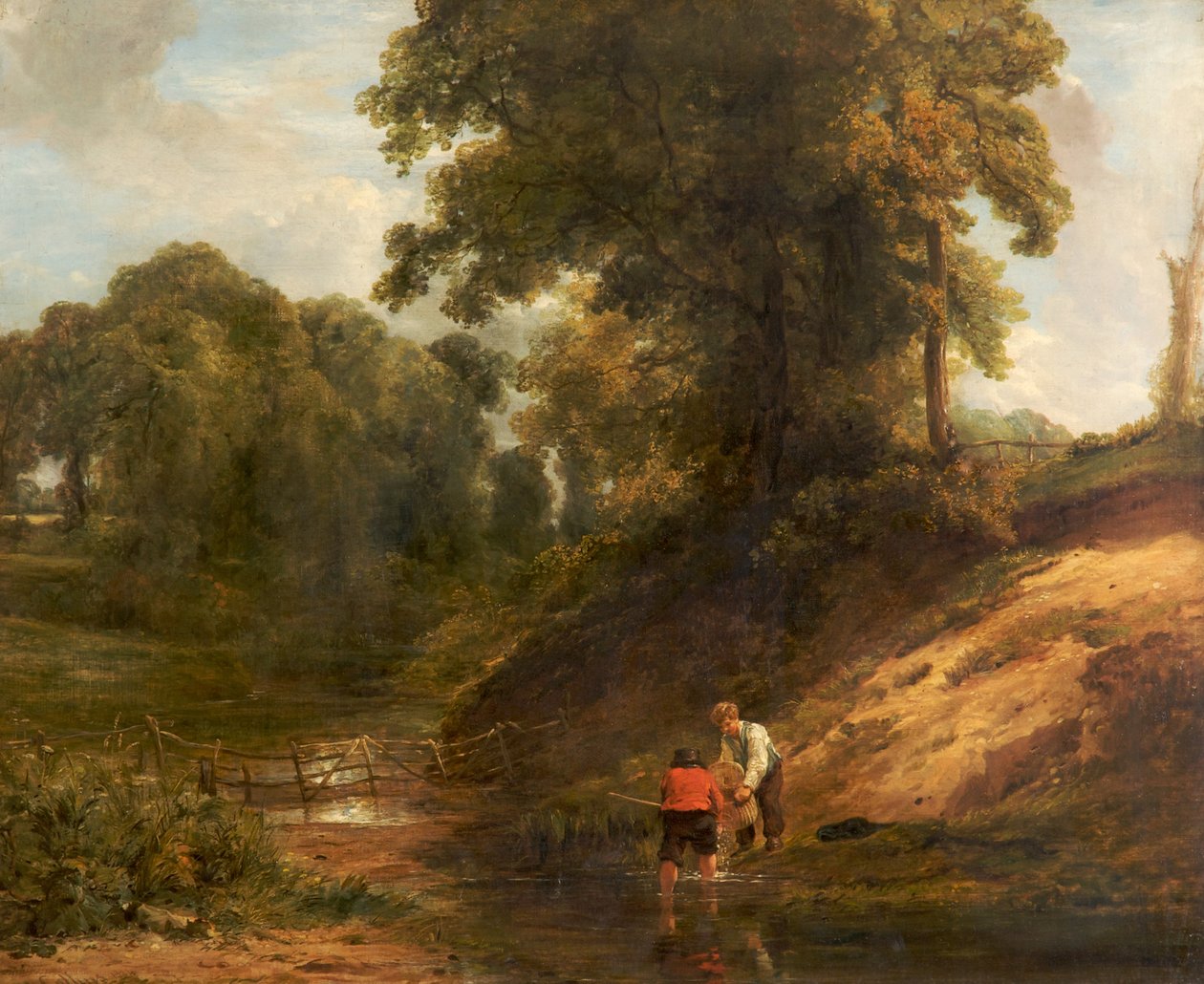 Meninos de pesca, 1824 de William Collins