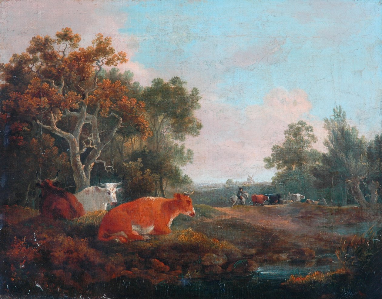 Paisagem com gado de William Collins