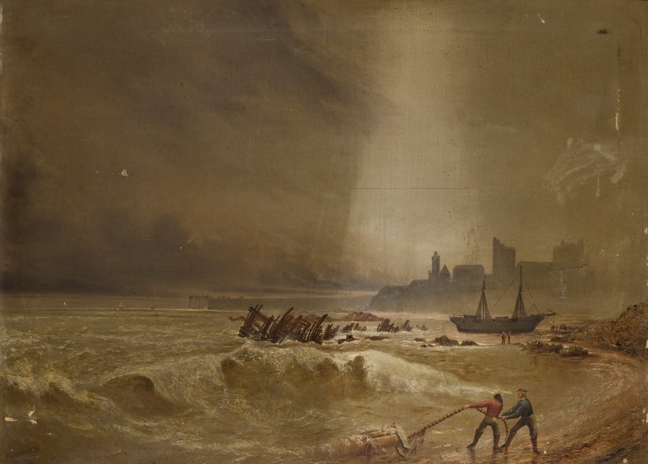 Seascape fora de Tynemouth, 1871 de William Connell