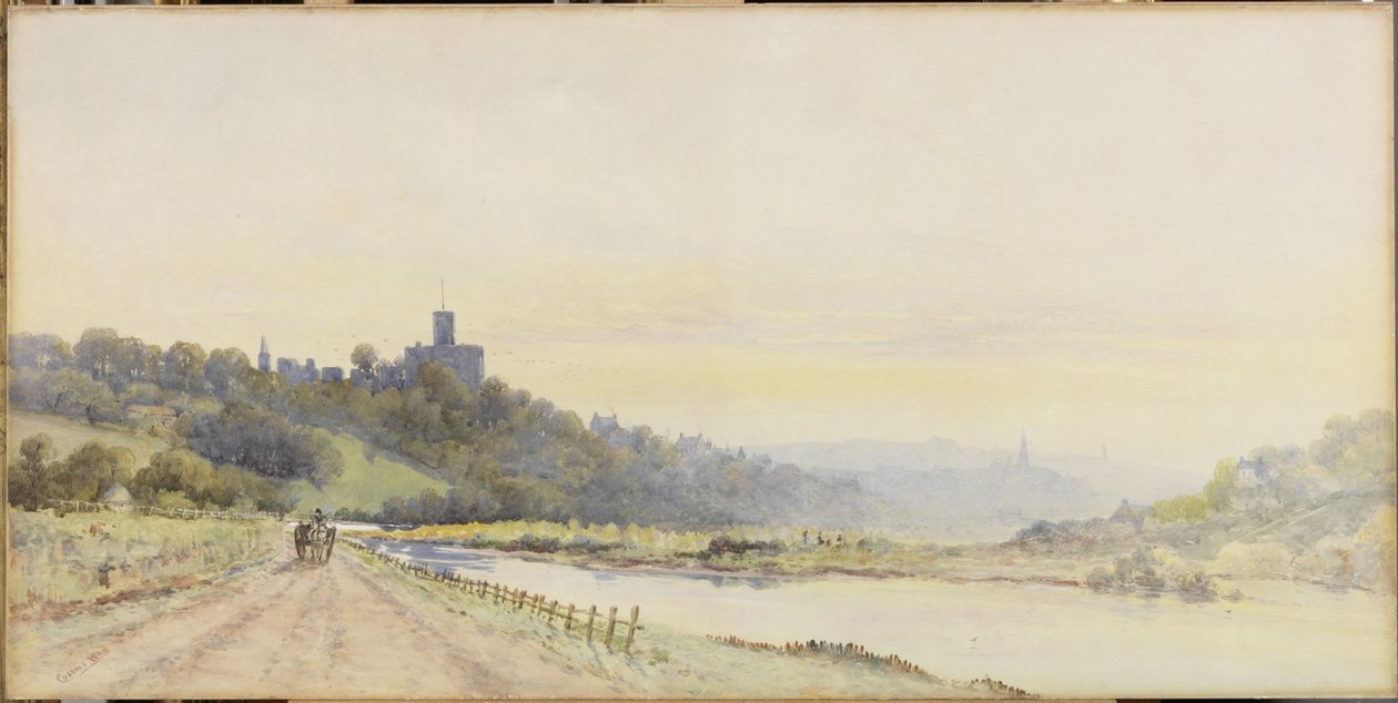 Warkworth (aguarela, bodycolour e lápis sobre papel) de William Cosens Way