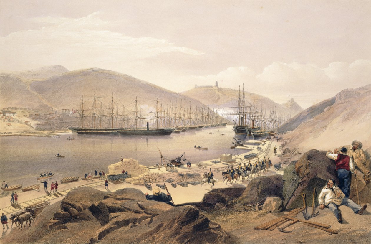 Balaclava, prato de &39;O assento da guerra no Oriente&39;, pub. por Paul e Dominic Colnaghi und Co., 1856 de William Crimea Simpson