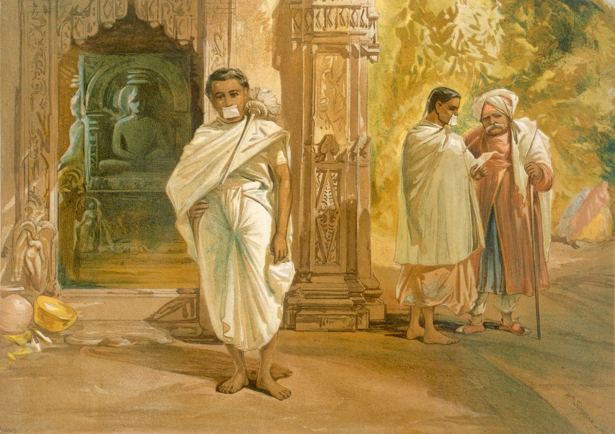 Jain Priests, de &39;India Ancient and Modern&39;, 1867 de William Crimea Simpson