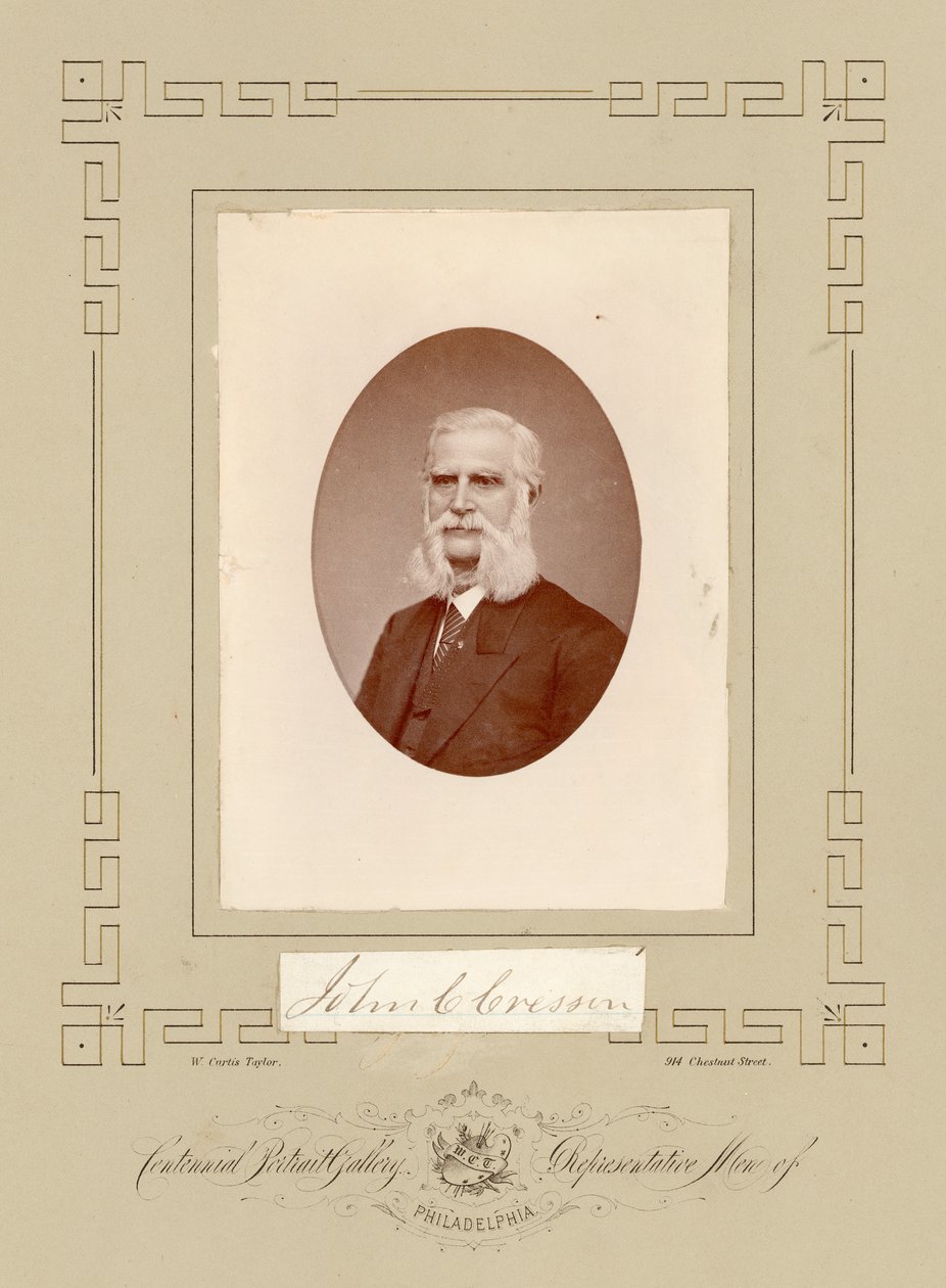John Chapman Cresson (impressão de albume) de William Curtis Taylor