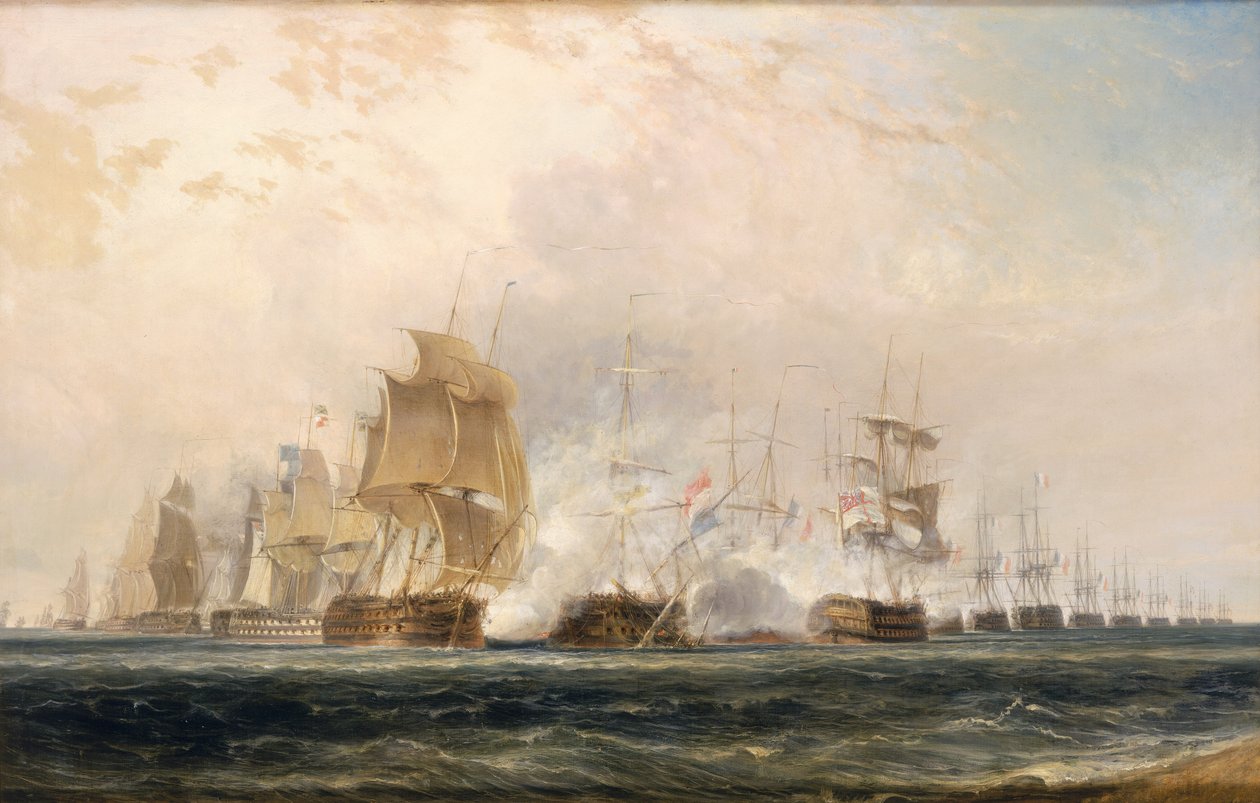 A Batalha do Nilo de William Daniell