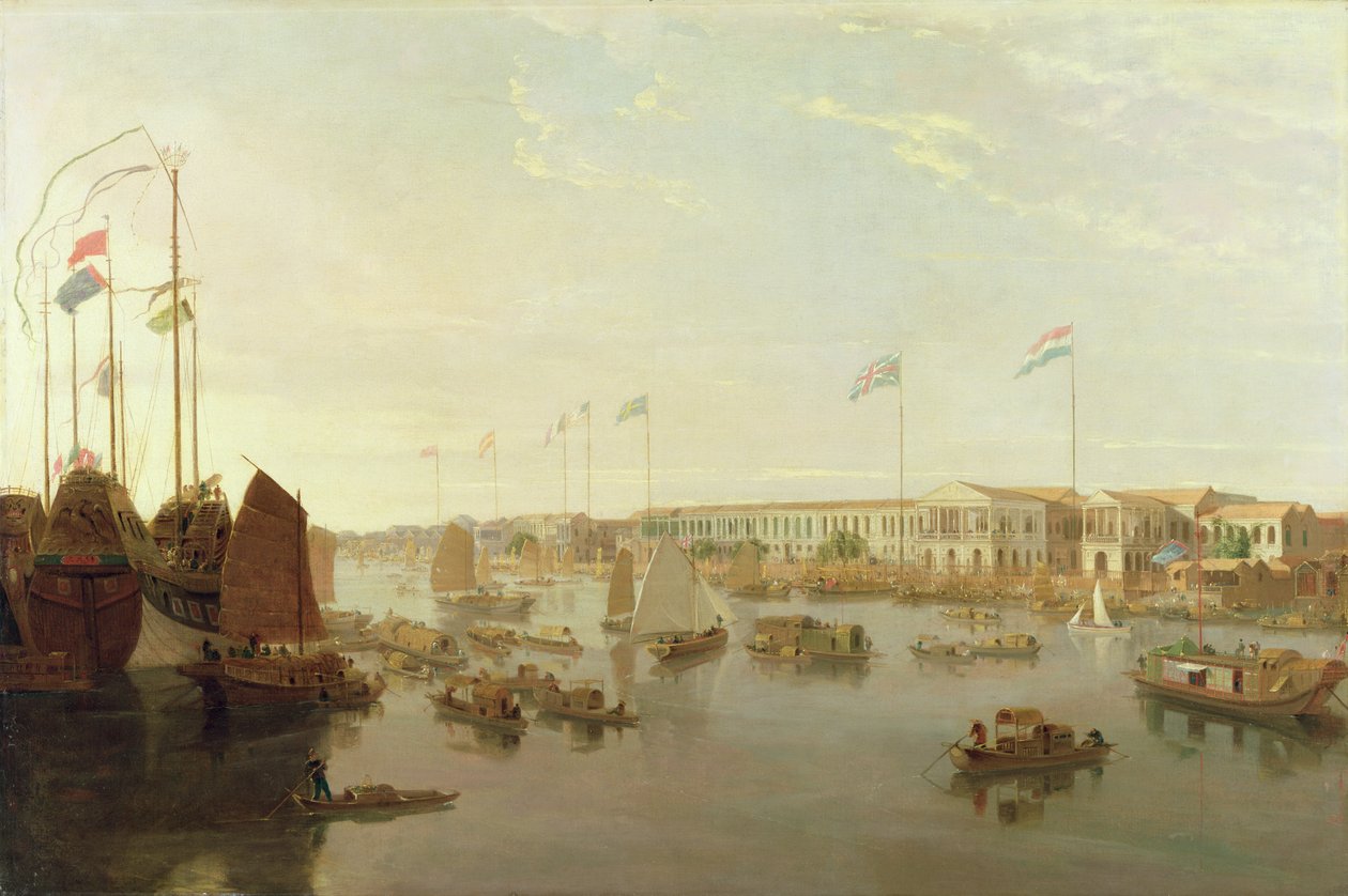 As fábricas européias, cantão, 1806 de William Daniell