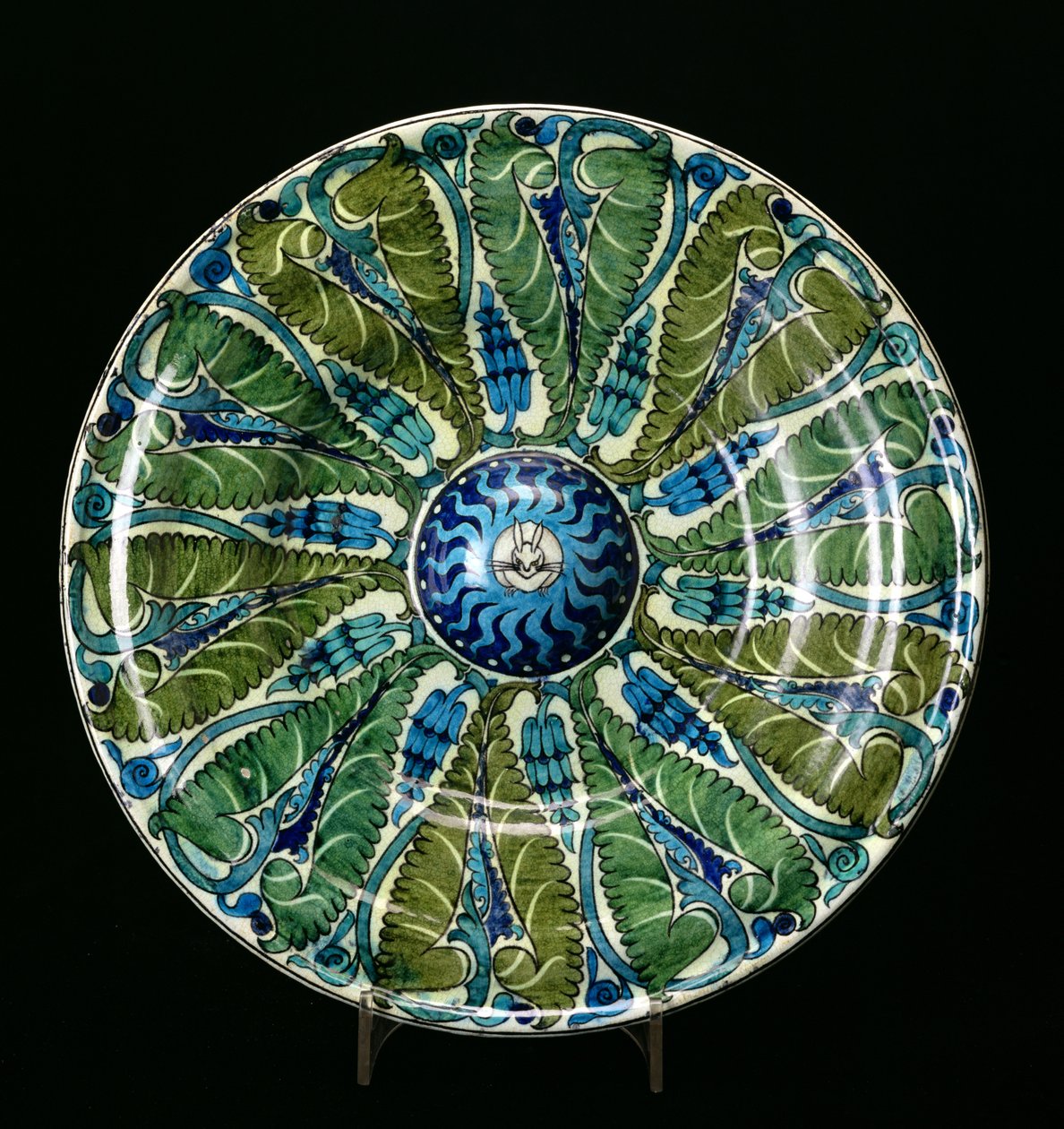 Grande carregador de estilo persa (cerâmica) de William de Morgan