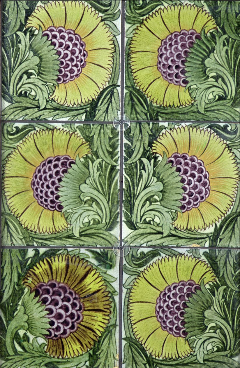 Painel de Telhas, 1872-81 (cerâmica) de William de Morgan