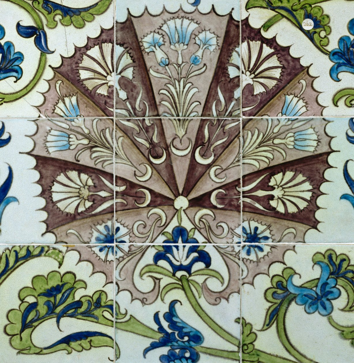 Painel de azulejos com design floral (cerâmica) de William de Morgan