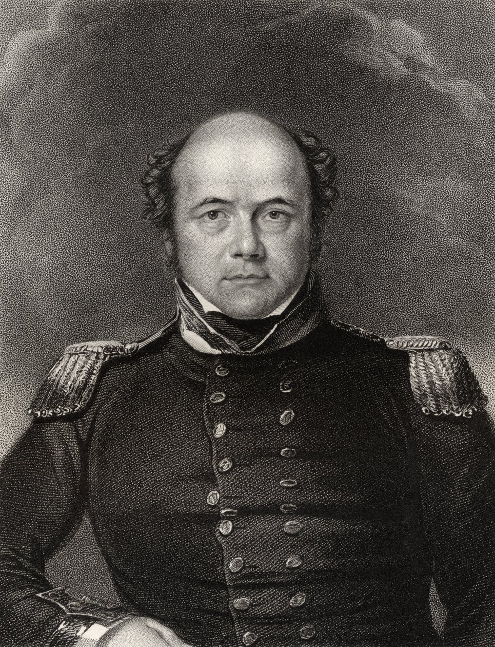 Sir John Franklin, gravado por James Thomson (1789-1850), da National Portrait Gallery, volume II, publicado em 1835 de William Derby