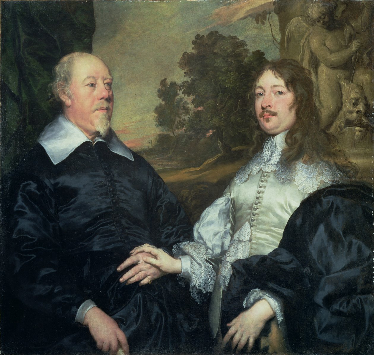 Um homem velho e mais jovem, 1640-45 de William Dobson