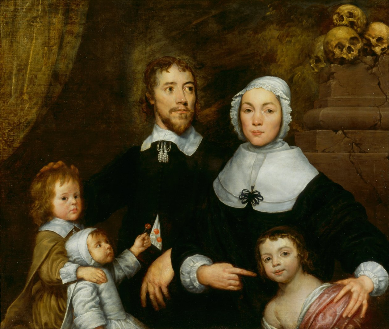 Retrato de uma família, provavelmente a de Richard Streatfeild de William Dobson