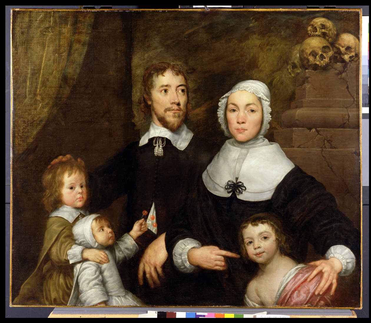 Retrato de uma família, provavelmente a de Richard Streatfeild, c.1645 de William Dobson