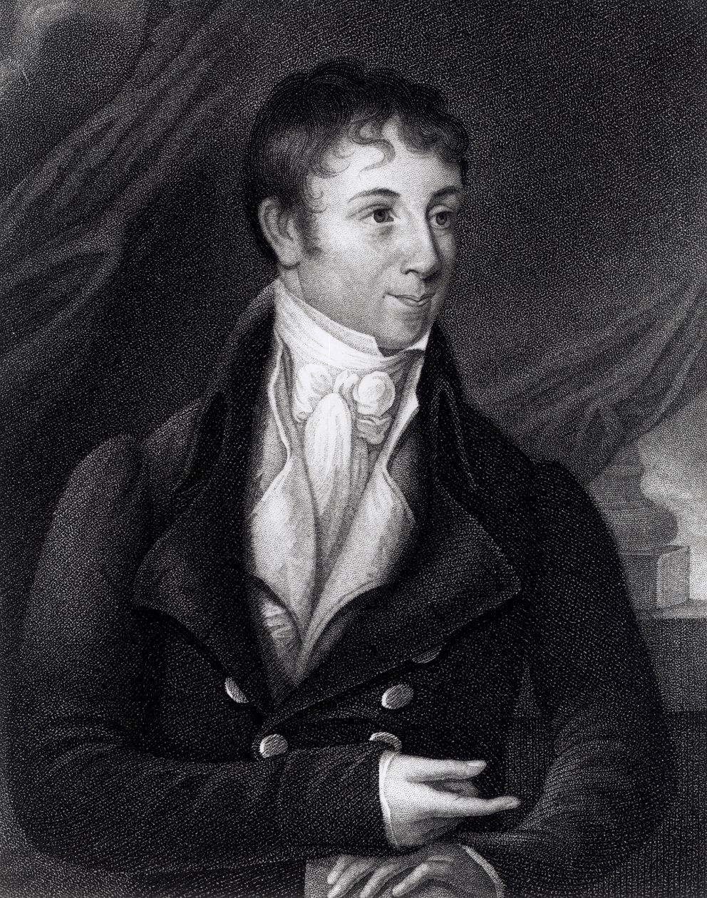 Charles Brockden Brown (1771-1810) gravado por John B. Forrest (1814-70) de uma miniatura, 1805 de William Dunlap