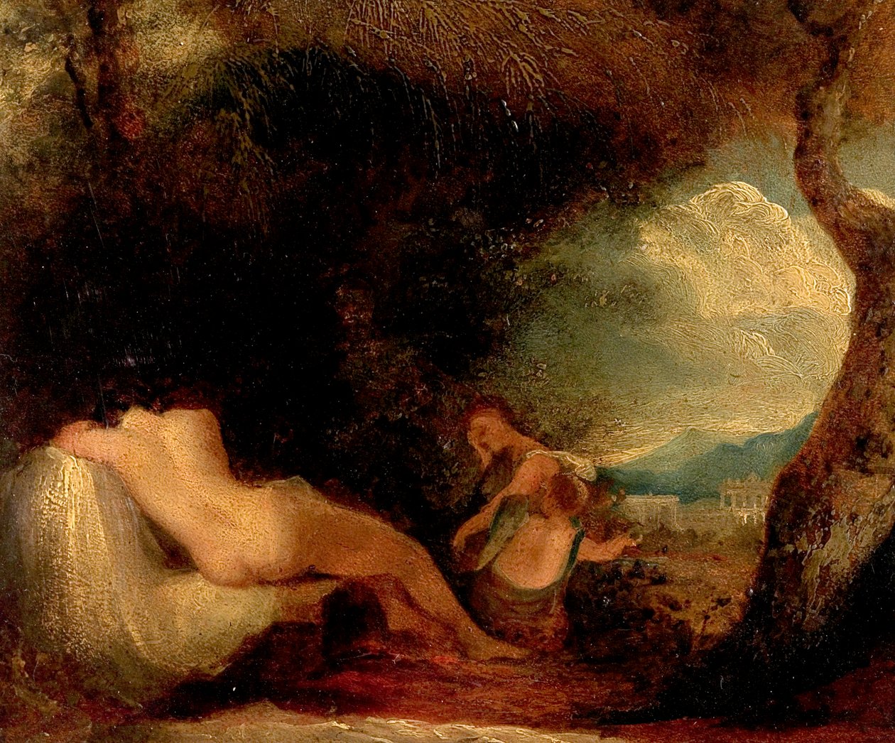 Assunto Clássico (Vênus, Cupido e Psique) de William Edward Frost