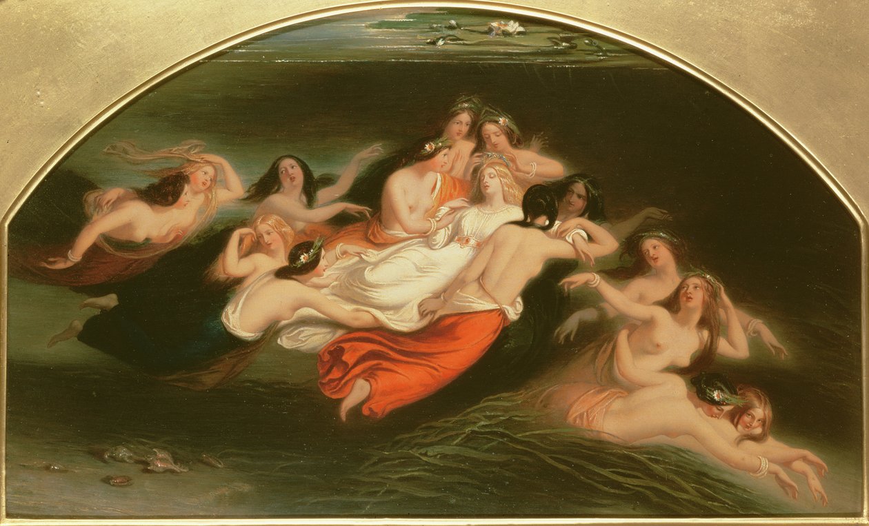 Sabrina e as ninfas, 1845 de William Edward Frost