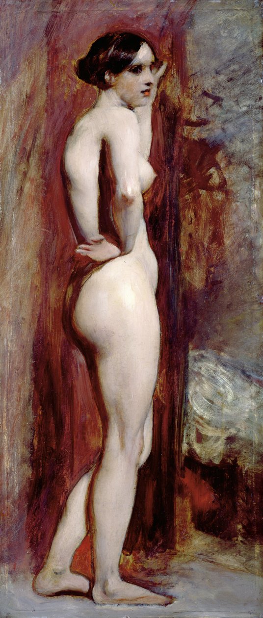 Nu Fêmea do Lado, 1830 (óleo no moinho) de William Etty