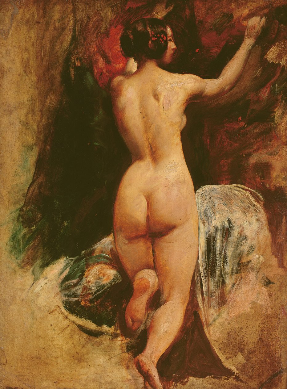 Nu feminino visto de costas, c.1835-40 de William Etty