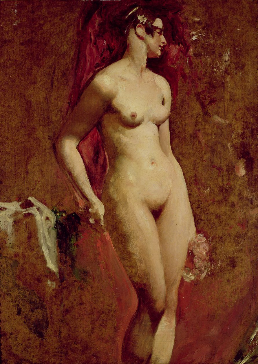 Pé feminino nu de William Etty