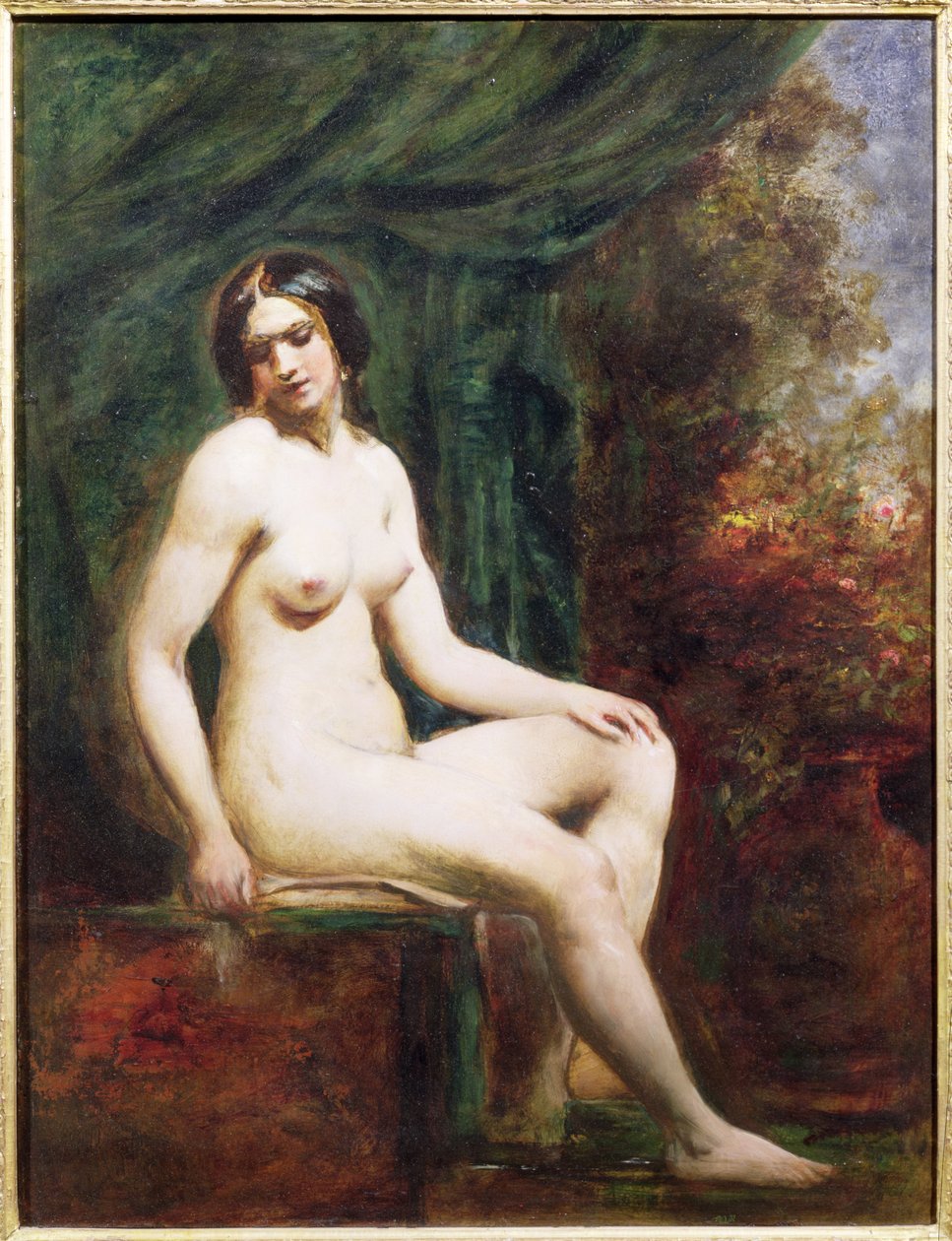 Nude Feminino Sentado de William Etty
