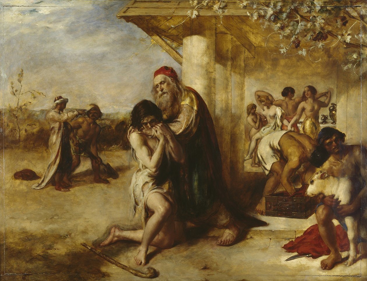 O retorno do prodígio arrependido ao seu pai de William Etty