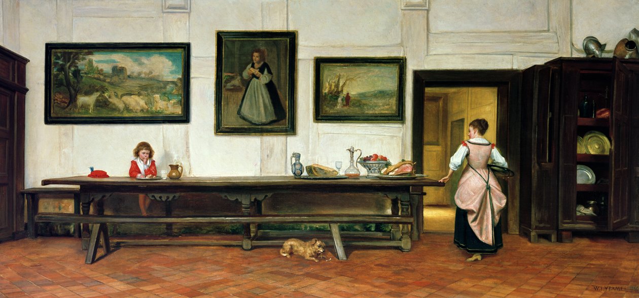 Interior de um refeitório, 1866 de William Frederick Yeames