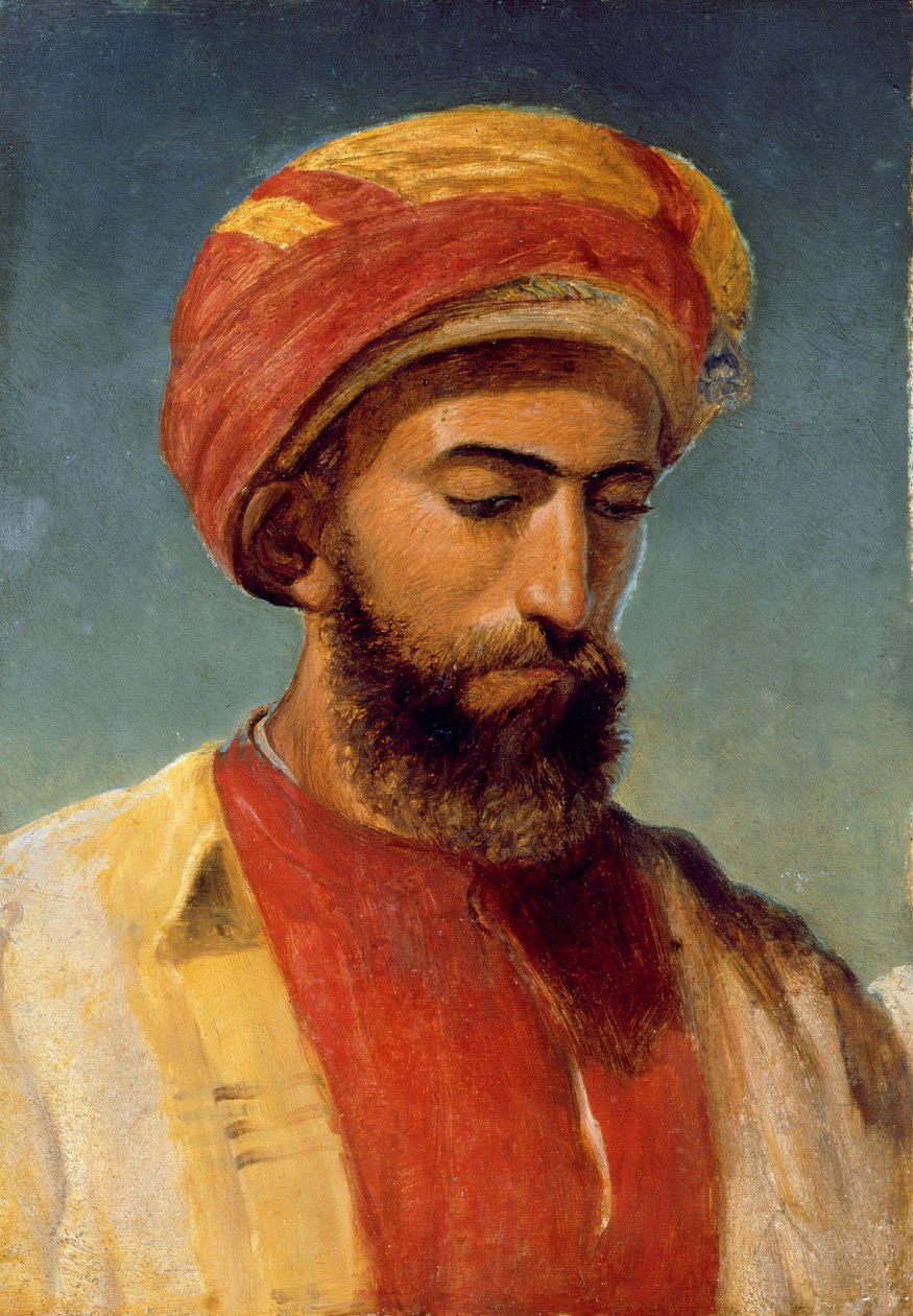 Retrato, de, um, homem, em, um, turbante de William Gale