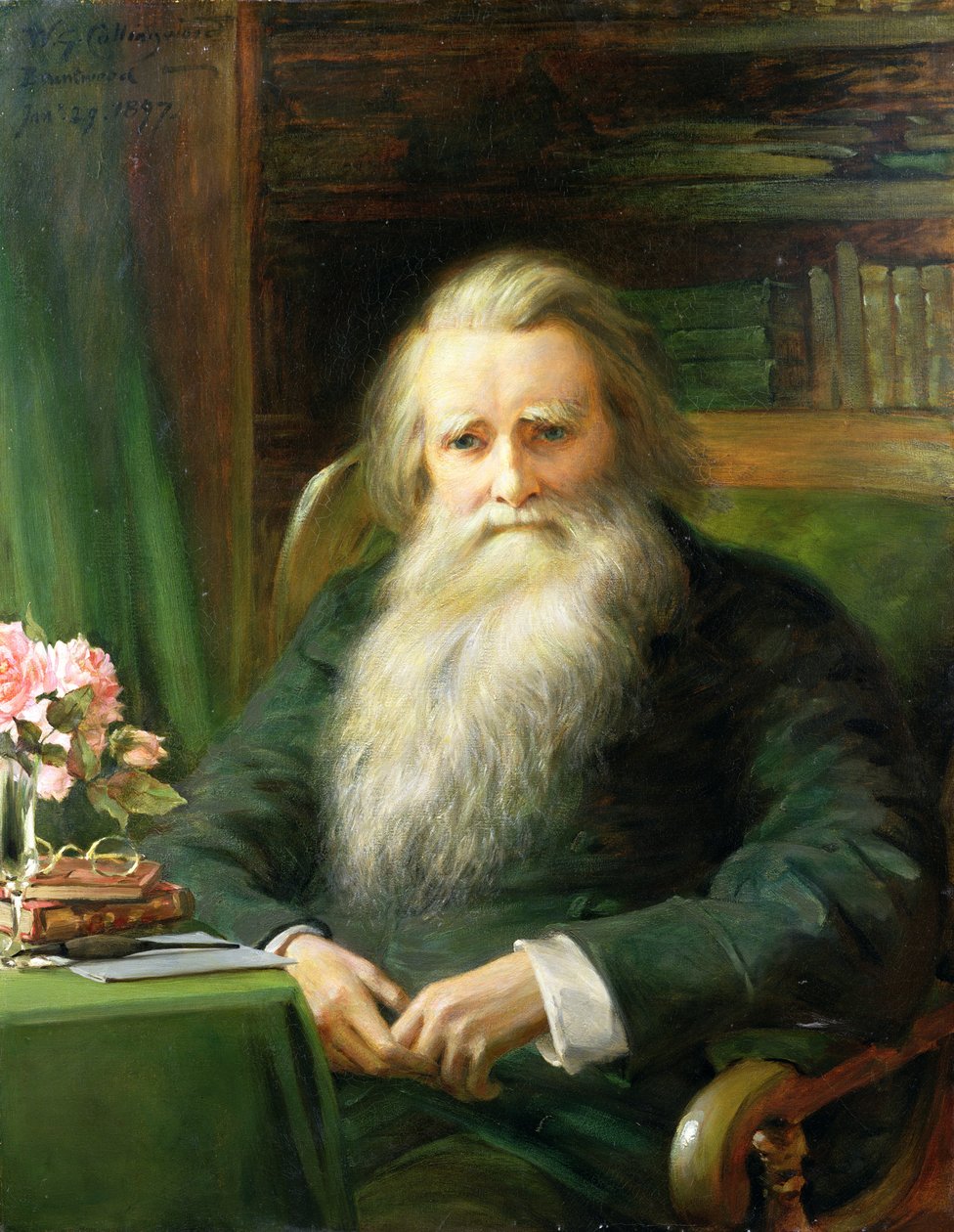 Retrato de John Ruskin (1819-1900) 1897 de William Gersham Collingwood