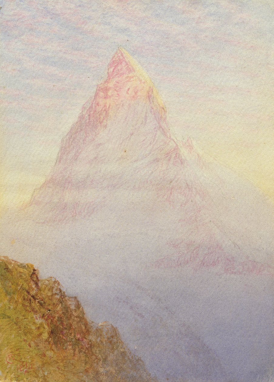 O Matterhorn, 1870 de William Gersham Collingwood