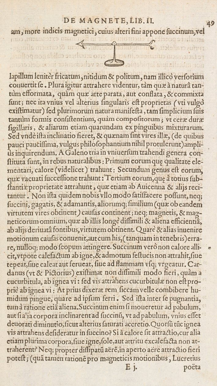 Página 49 de &39;De Magnete&39; por William Gilbert, Londres 1600 (impressão) de William Gilbert