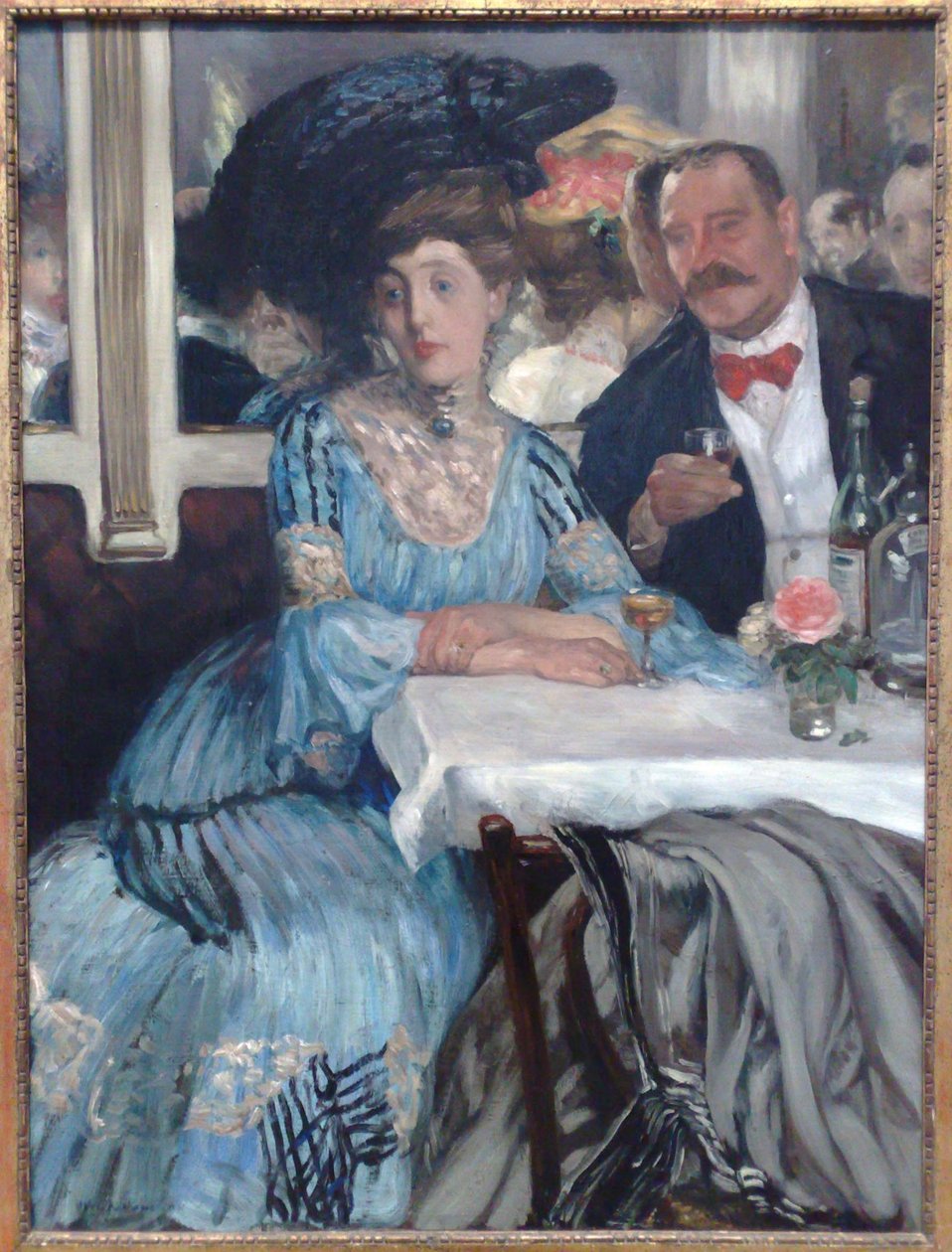 Na Mouquinsn de William James Glackens