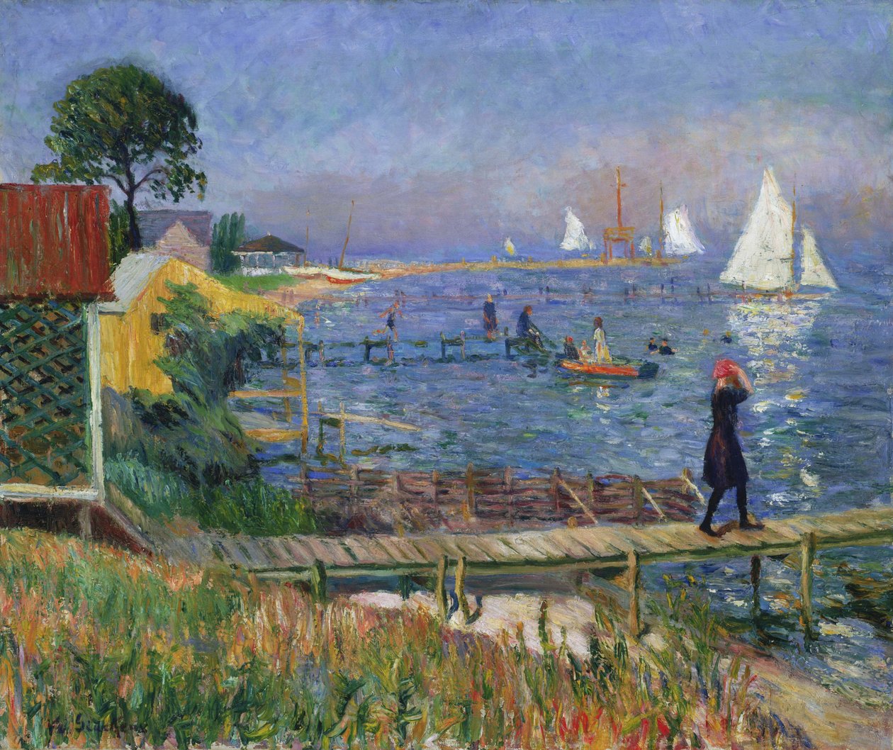 Banhistas no Bellport de William James Glackens