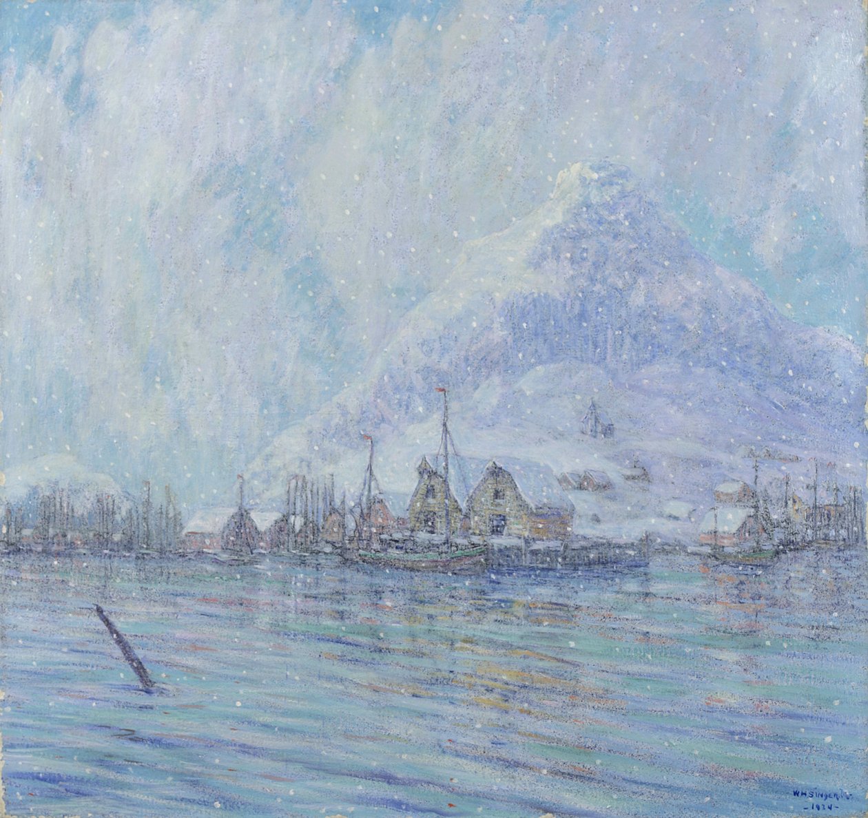 Porto no inverno de 1924 de William H. Singer