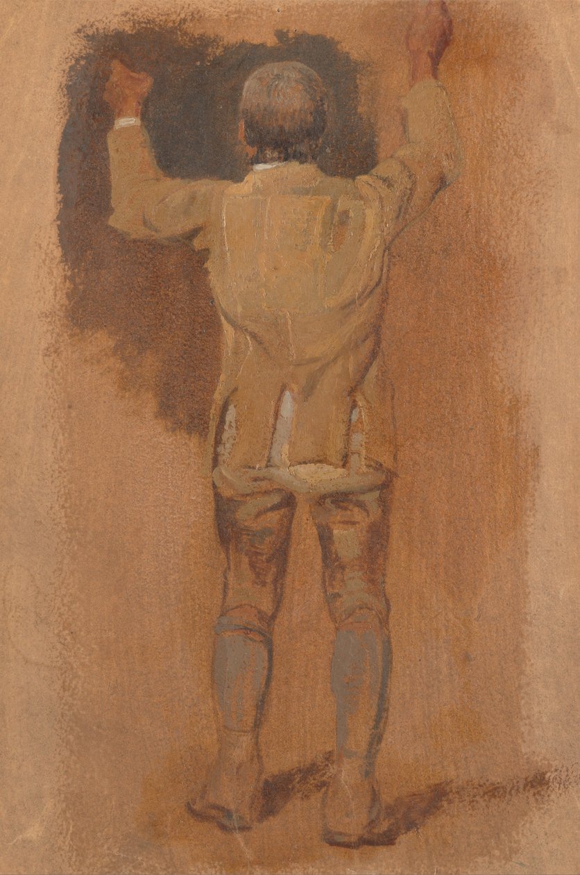Estudo de um noivo, visto de trás de William Havell