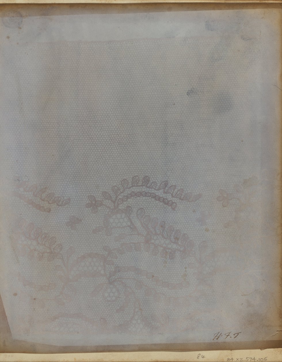 Um fragmento de renda. de William Henry Fox Talbot