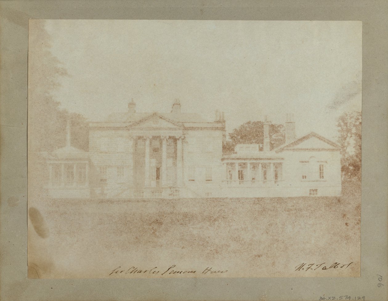 Carclew House, perto de Truro, na Cornualha. de William Henry Fox Talbot