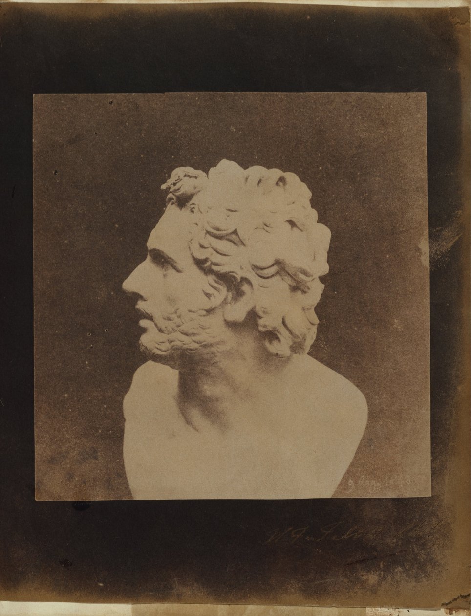 O busto de Pátroclo. de William Henry Fox Talbot