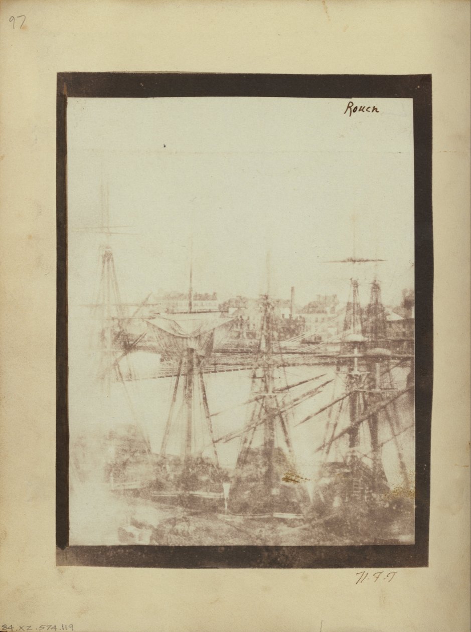 O porto em Rouen. de William Henry Fox Talbot