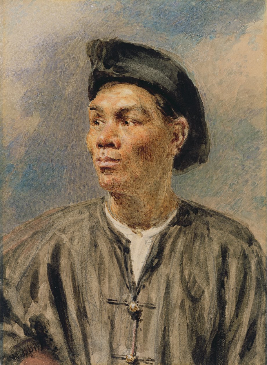 Um mulato (wc no papel) de William Henry Hunt