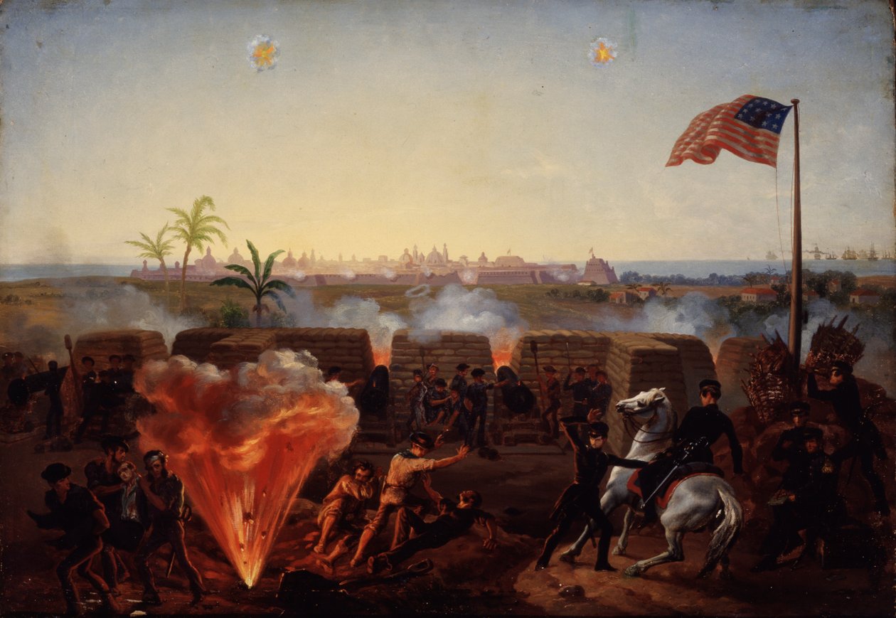 O cerco de Vera Cruz, c.1867 de William Henry Powell