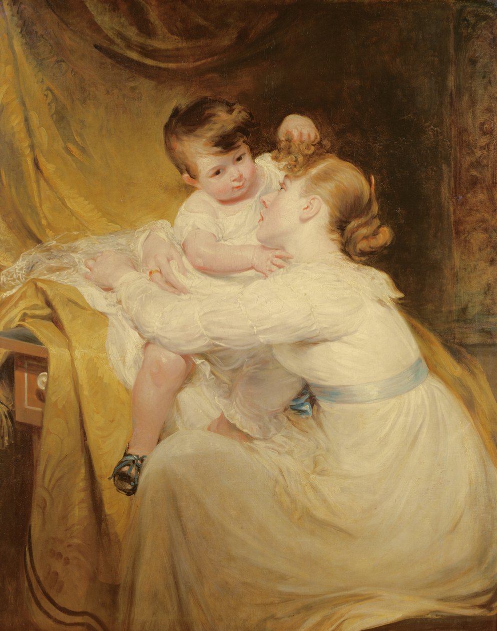 Retrato da Sra. De Wint e sua filha, Helen de William Hilton