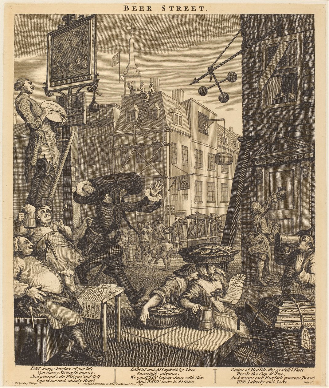 Rua da Cerveja de William Hogarth