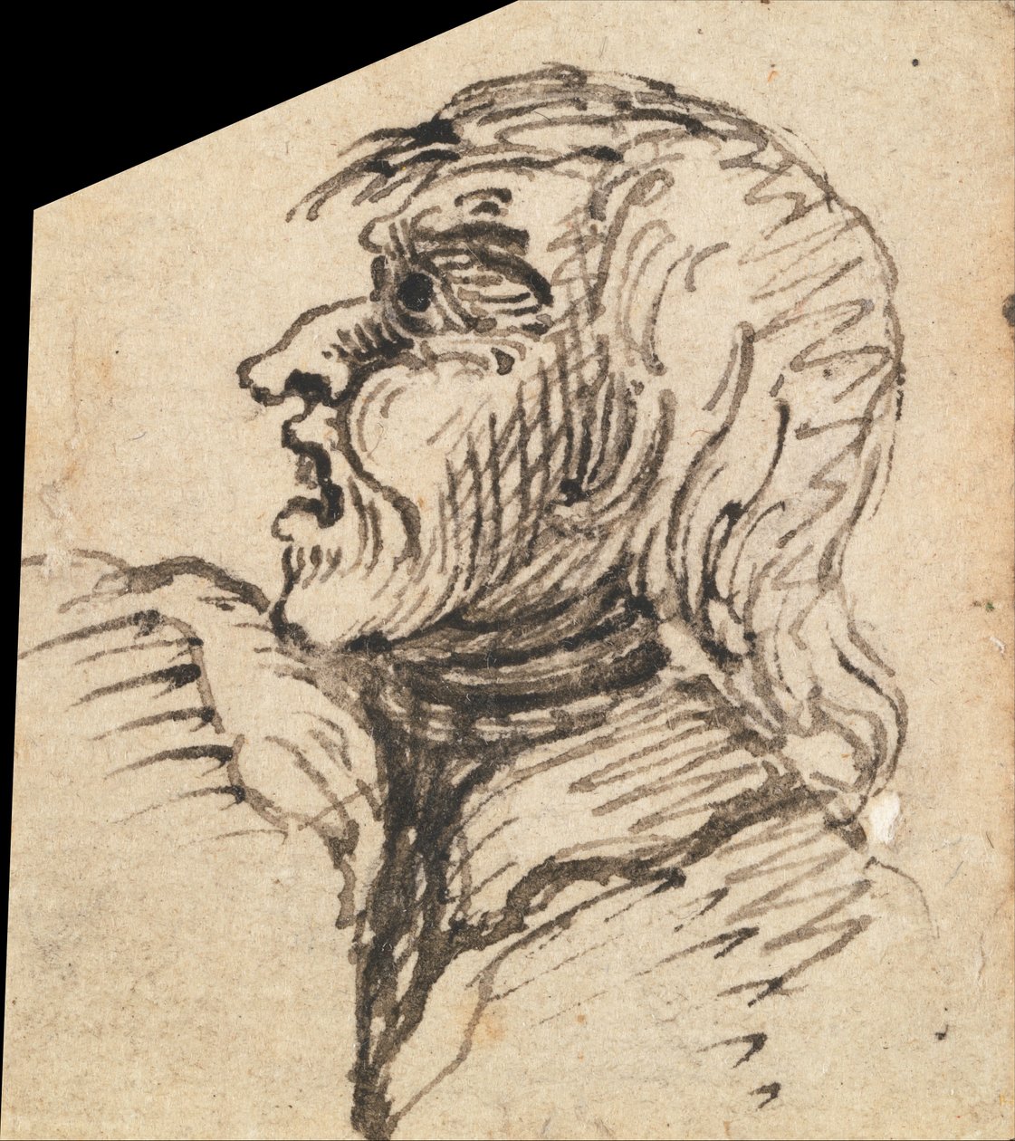 Cabeça feminina grotesca de William Hogarth