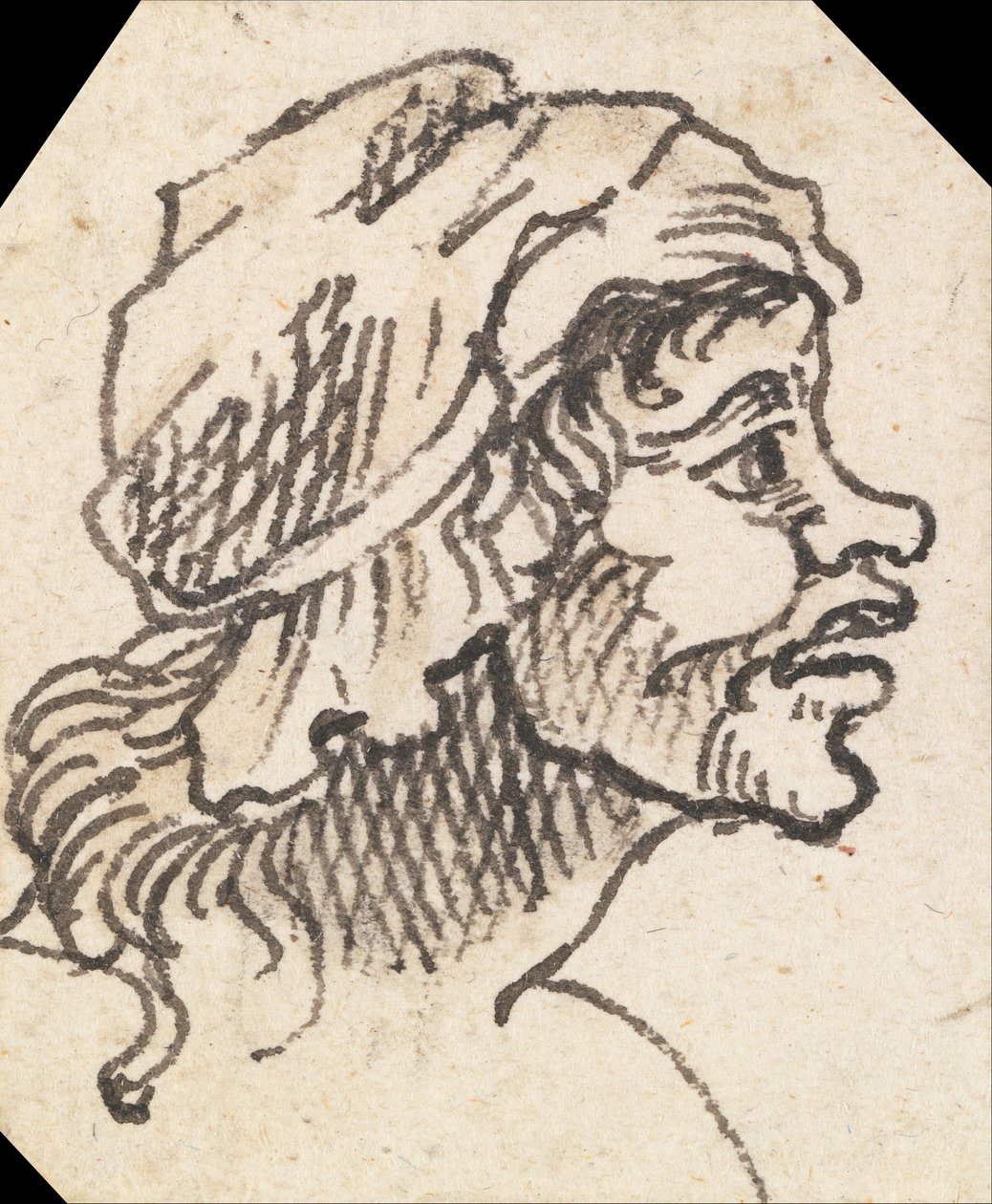 Cabeça feminina grotesca de William Hogarth